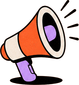 A shouting megaphone